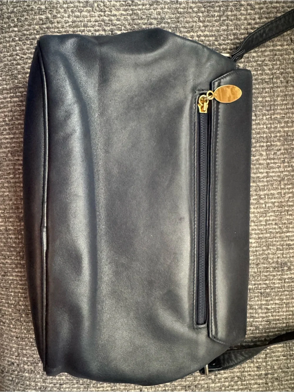 Etienne Aigner Vintage Midnight Blue Flap Shoulder Crossbody Bag